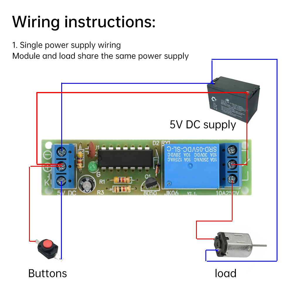 Shelly Relay Module - DC 5 V Flip-Flop Mandal Röle