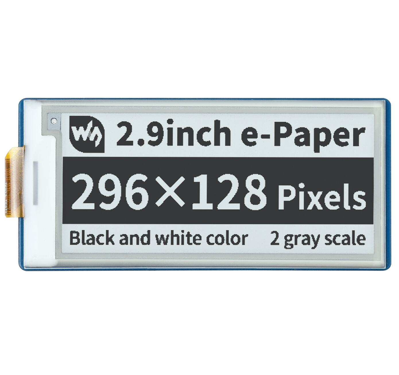 Display Epaper 2.9 - Waveshare Pico-ePaper-2.9, Raspberry Pi Pico için
