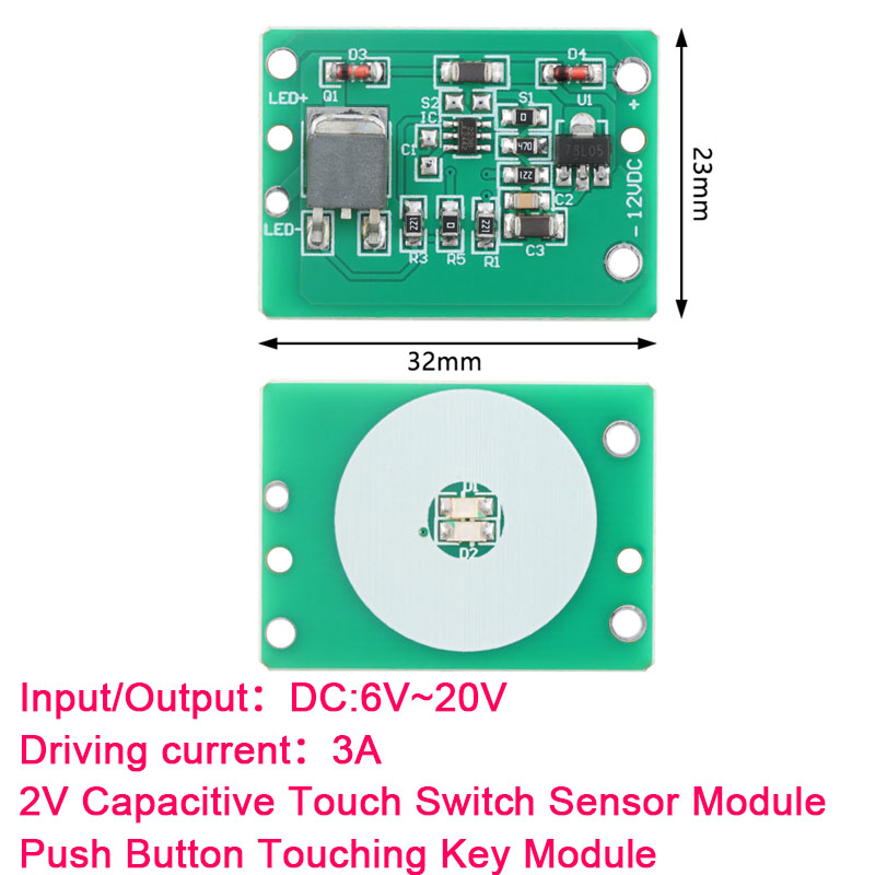 Shelly Relay Module - 10 ADET-1 12V Kapasitif Dokunmatik Anahtar