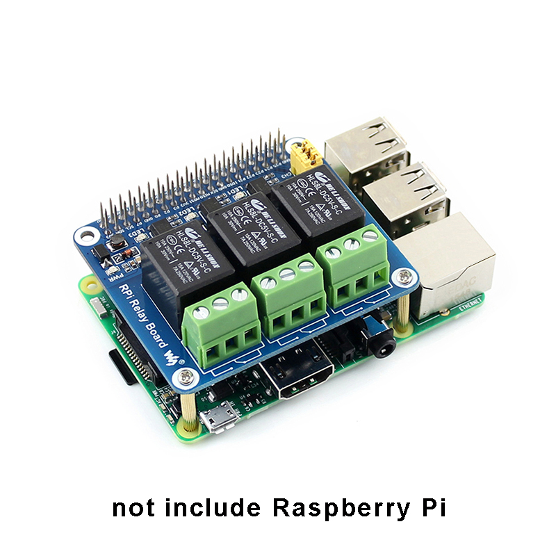 Home Automation Raspberry Pi - 3 kanal röle genişletme kartı ahududu