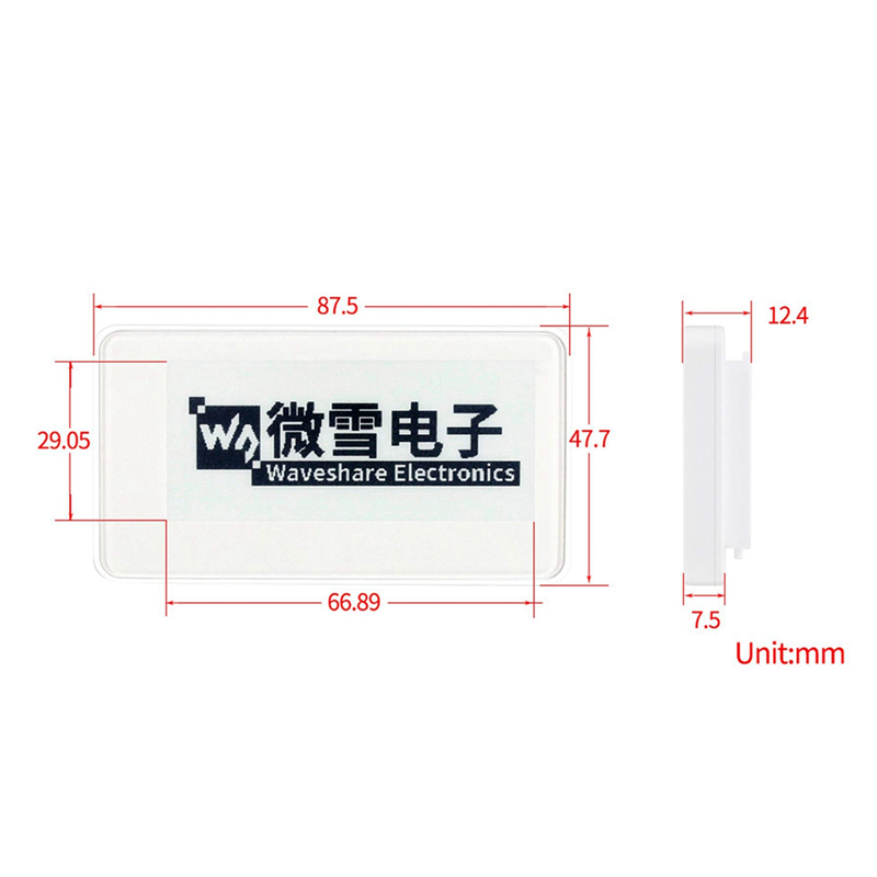 Display Epaper 2.9 - RISE Waveshare 2.9 İnç Kablosuz NFC