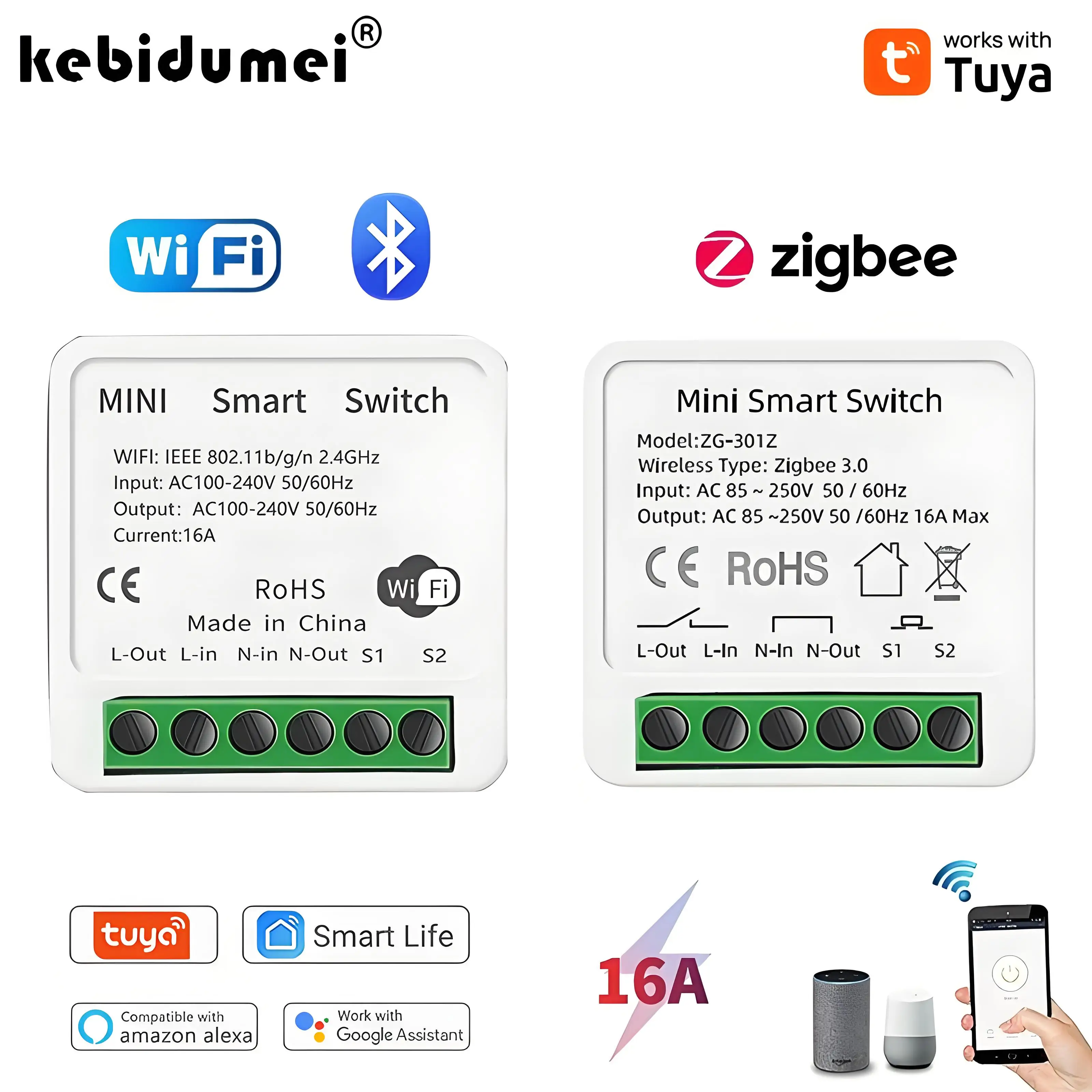 Diy Home Automation Controller - 16A Tuya Zigbee 3.0 Mini Akıllı