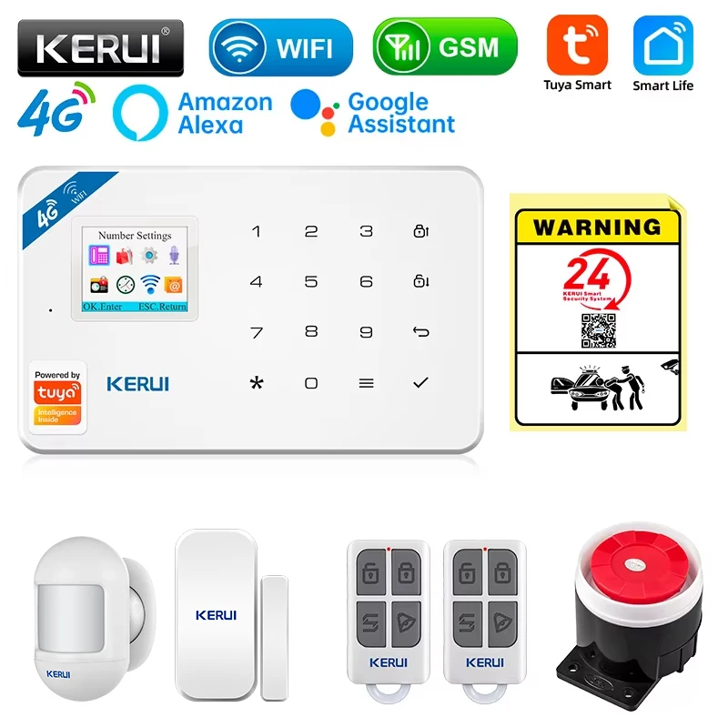 Smart Home Automation Diy - KERUI Güvenlik Alarm Sistemi Kiti W184