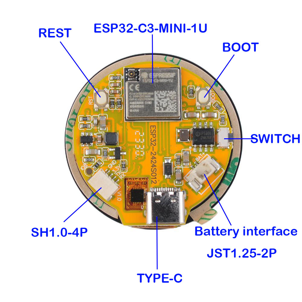 ESP32 ekran 1.28 inç ESP32-C3  - Home Automation Arduino incelemesi ve fiyatı
