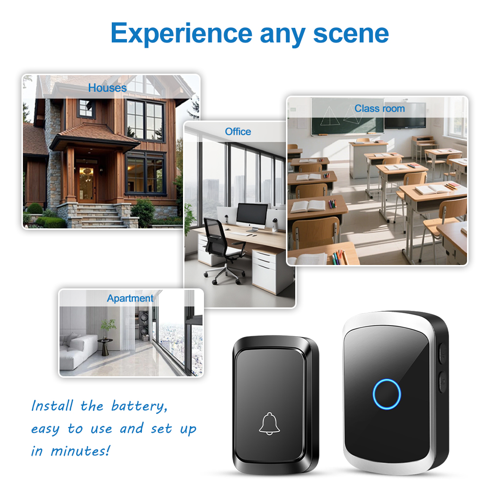 Akıllı Kablosuz Kapı Zili Kapı - Smart Home Automation Diy incelemesi ve fiyatı
