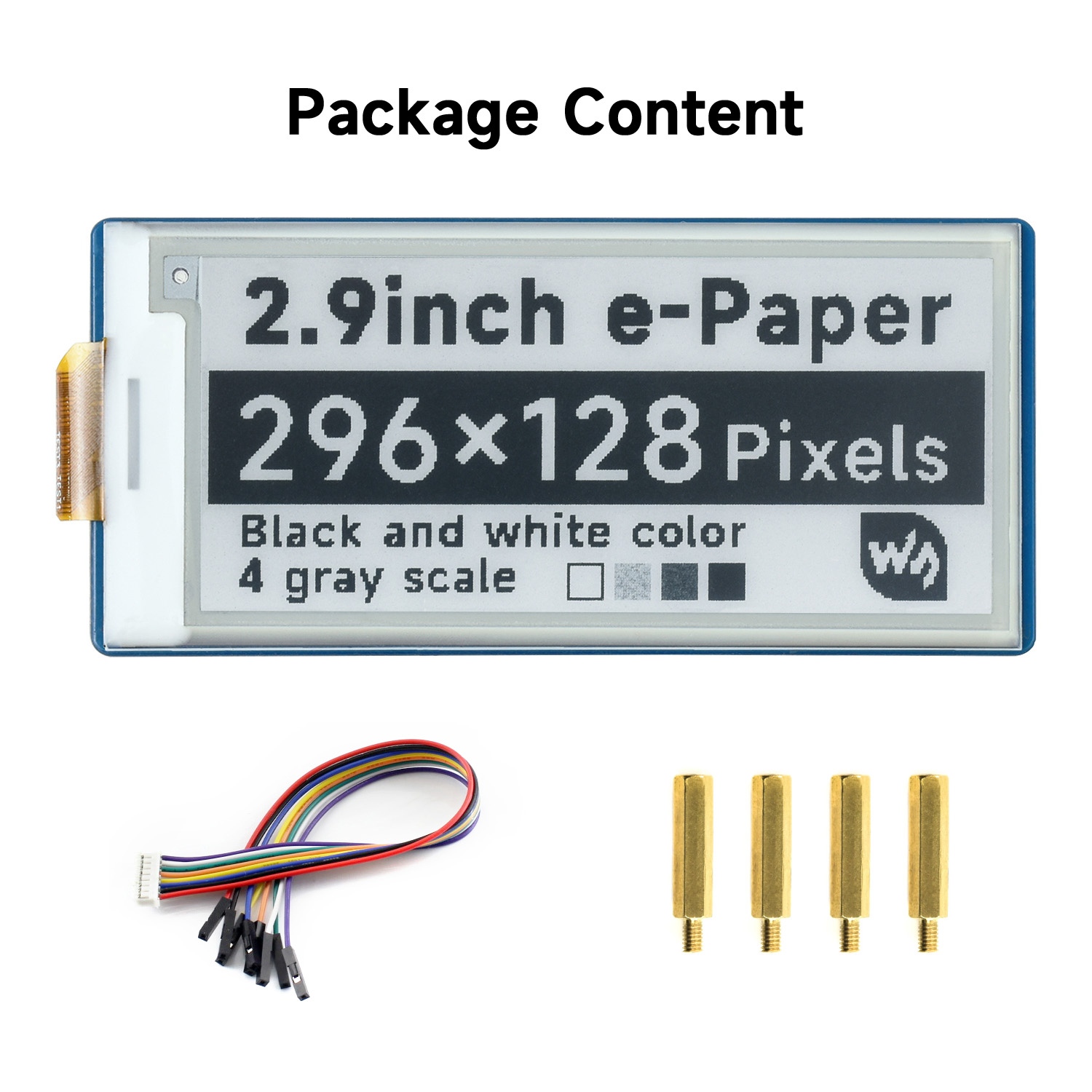 Raspberry Pi Pico için Wavesha - Display Epaper 2.9 incelemesi ve fiyatı