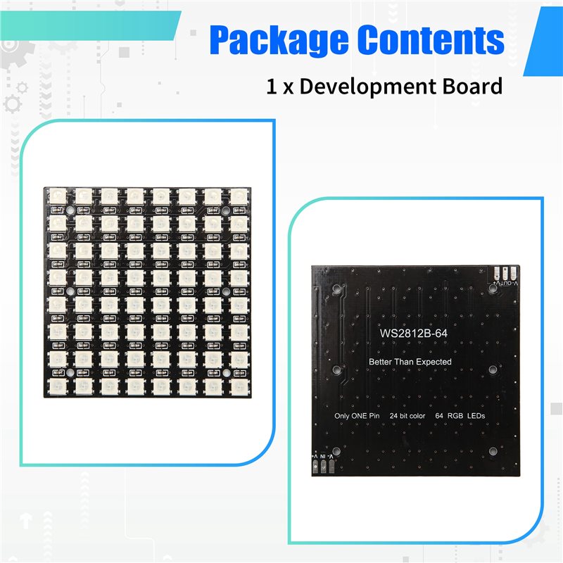 2025 Trend WS2812 LED 5050 RGB - Rgb Led Matrix 8X8 incelemesi ve fiyatı