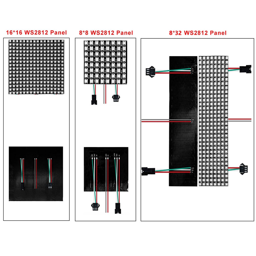 DC5V WS2812B 8*8 16*16 8*32 Es - Rgb Led Matrix 8X8 incelemesi ve fiyatı