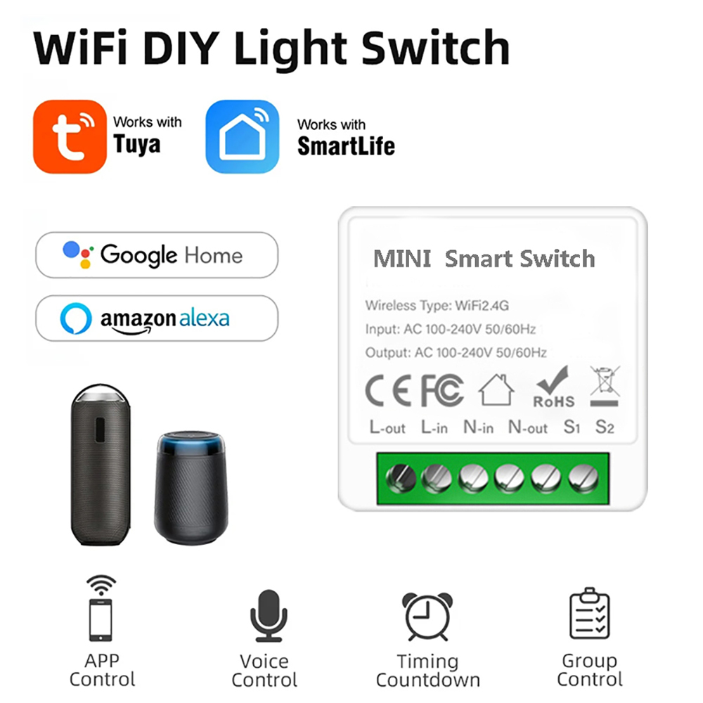 2 Yollu Kontrol Tuya Mini 16A  - Smart Home Automation Diy incelemesi ve fiyatı
