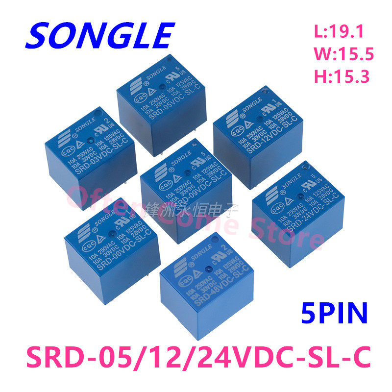 5 adet Yeni Röle SRD-05VDC-SL- - Shelly Relay Module incelemesi ve fiyatı