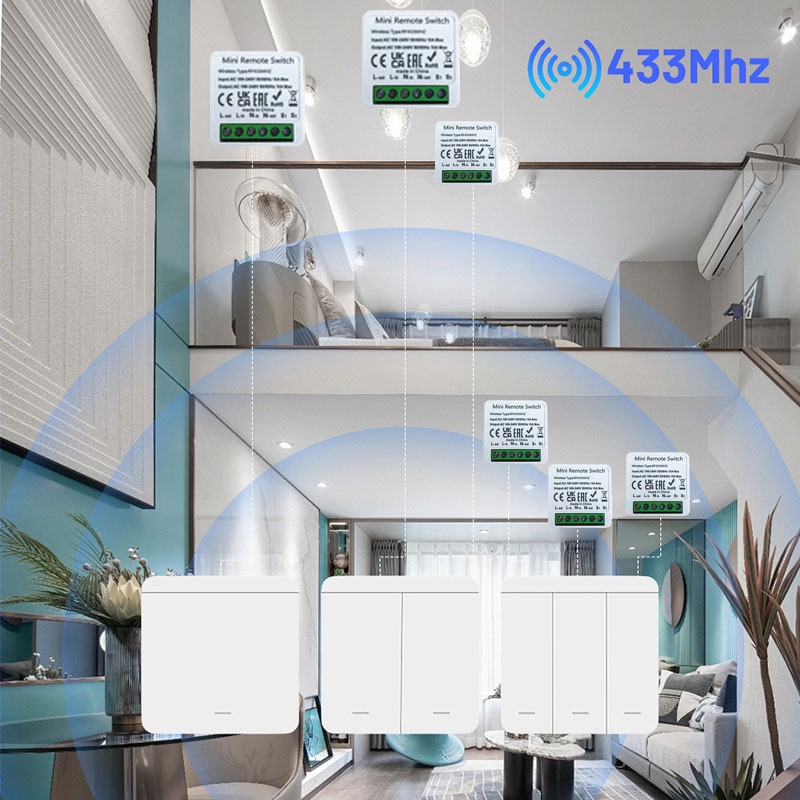 RF 433MHz Akıllı DIY Kablosuz  - Diy Home Automation System incelemesi ve fiyatı
