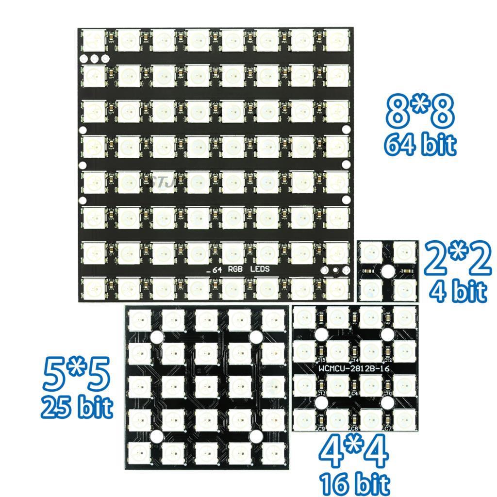 WS2812 LED 5050 RGB 8x8 4 16 2 - Rgb Led Matrix 8X8 incelemesi ve fiyatı