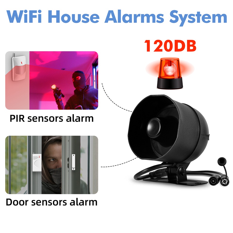 KERUI 120db Siren Alarm Sistem - Smart Home Automation Diy incelemesi ve fiyatı
