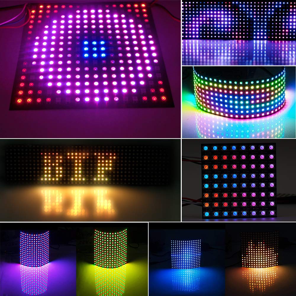 WS2812 LED 5050 RGB 8x8 64 Bit - Rgb Led Matrix 8X8 incelemesi ve fiyatı