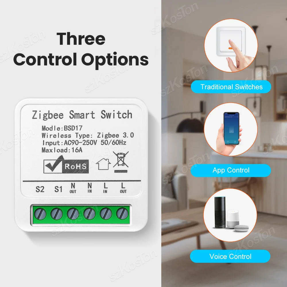 16A Tuya ZigBee Akıllı Anahtar - Smart Home Automation Diy incelemesi ve fiyatı